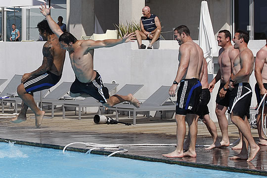 All Blacks Pool Recovery